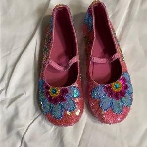 Fairy Dreams Sequined Shoes Girls Size 11